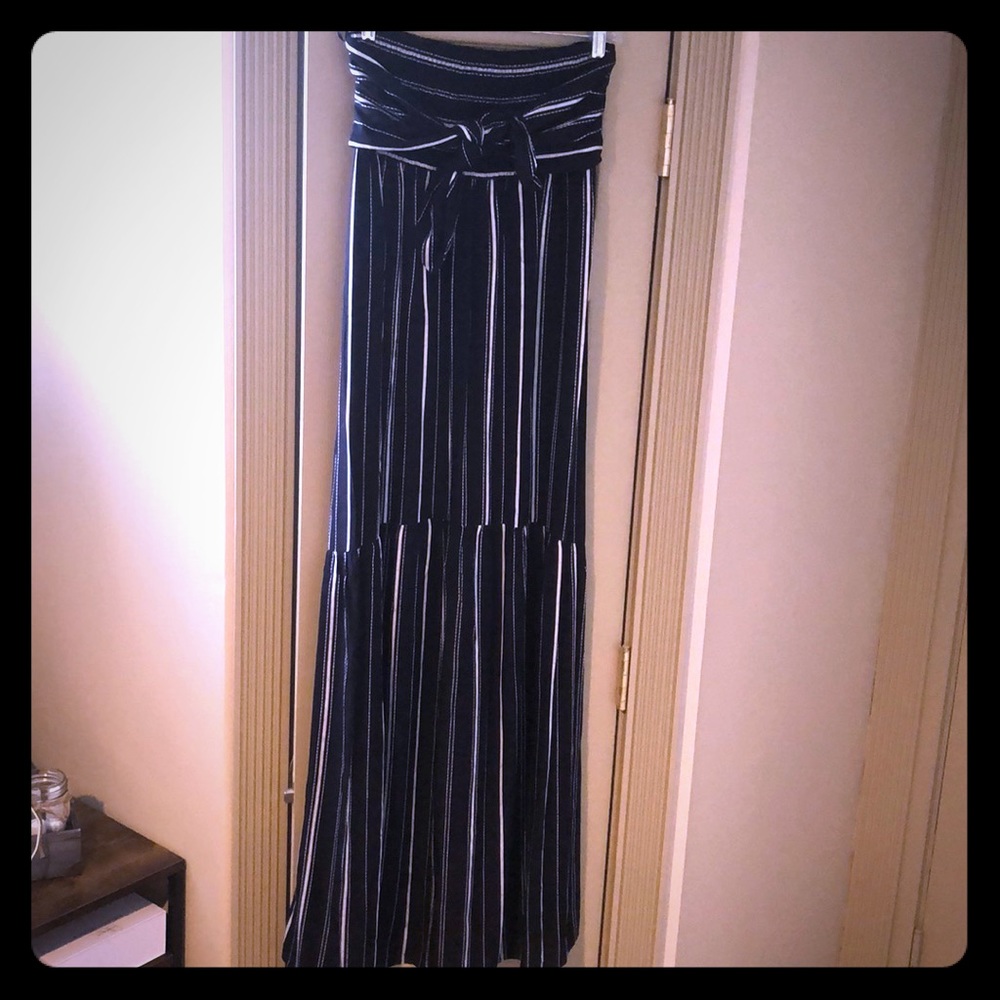 Smocked strapless dress